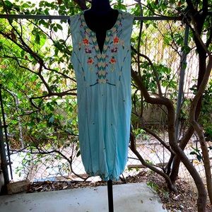 XL Johnny Was cotton embroidered dress